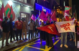 India out protest led by the opposition of former government PPM/PNC