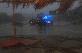 Rain falls during the arrival of Hurricane Agatha in Huatulco, Oaxaca State, Mexico on May 30, 2022. - Hurricane Agatha, the first of the season, made landfall Monday near a string of beach resorts on Mexico's Pacific Coast, where residents and tourists hunkered down in storm shelters. -- Photo: Gil Obed / AFP