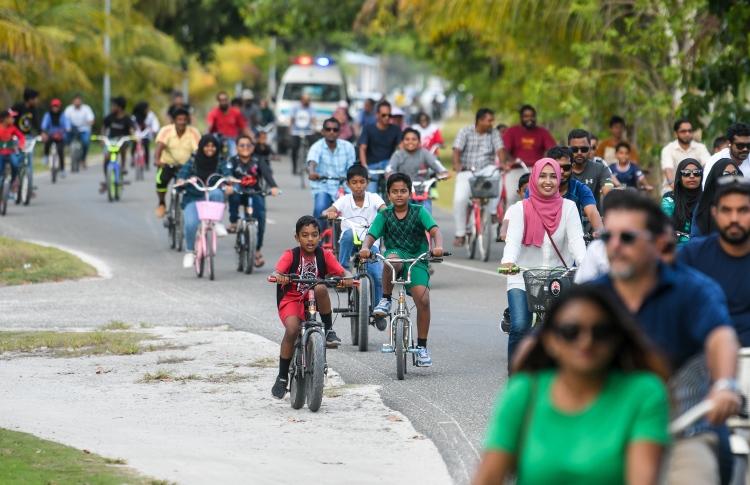 ހުޅުމާލެއަށް ބައިކް ޝެއަރިން ތައާރަފުކުރަނީ