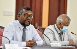 (FILE) Minister Fayyaz Ismail speaking at a parliament committee on June 13, 2022: Fayyaz said they don’t have a timeline on when the export duty matter will be settled — Photo: Parliament