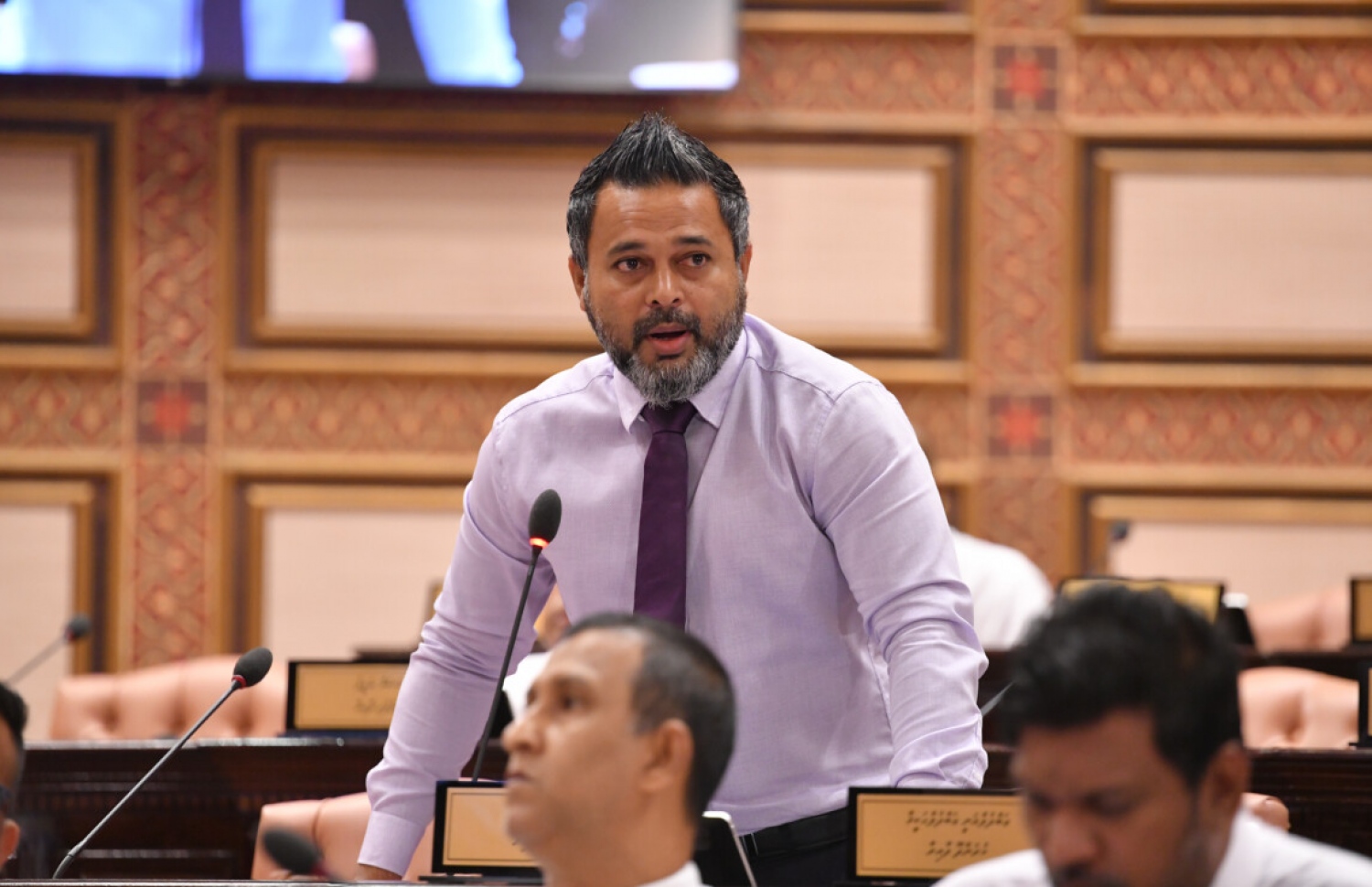 ނައިފަރު ދާއިރާގެ މެމްބަރު އަހުމަދު ޝިޔާމް -- ފޮޓޯ: މަޖިލިސް