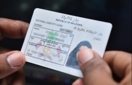 A Maldivian citizen's identity card