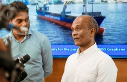 Abdullah Saeed (R) the Managing Director of the Maldives State Shipping (MSS), was nominated for the post of the Managing Director of the State Trading Organisation (STO), after its former MD Hussain Amr (L) was dismissed from his post. PHOTO / MIHAARU