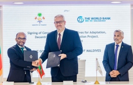 Agreement signing ceremony for World Bank's grant to Maldives Government -- Photo: Ministry of Finance
