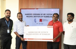 STO donates VRF system to Maldives Institute of Technology -- Photo: STO/Twitter