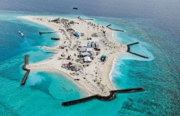 The island of Kudagiri; developed by HDC as the next picnic venue in Male' atoll--