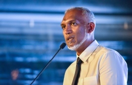 Male' City Mayor made the announcement for Vilimale' picnic venue during the special meeting held by the authority for Greater Male' residents, on July 19 -- Photo: Fayaz Moosa / Mihaaru