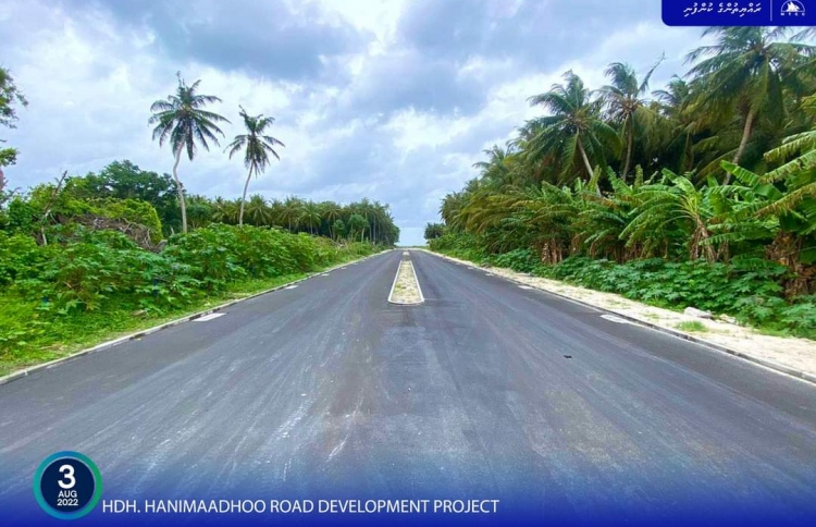 ހަނިމާދޫ މަގުތަކުގައި ތާރުއަޅައިފި