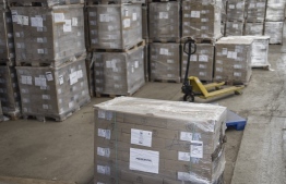 Electoral material is seen at a warehouse of the Independent Electoral and Boundaries Commission on August 3, 2022 where it is stored before being dispatched ahead of August 9th general elections. -- 
 Photo: Marco Longari / AFP