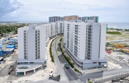[File] Vinares flats located in Hulhumalé 2: Urbanco has stated that the flats will be handed over to recipients this month