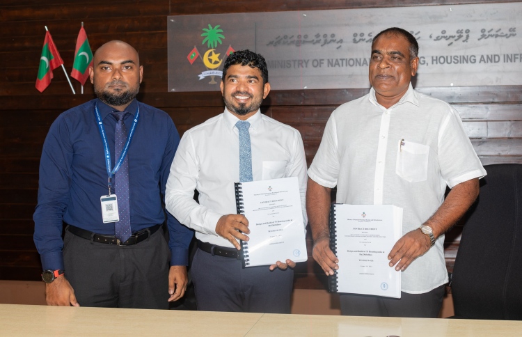 ދިއްދޫގައި 75 ފްލެޓް އަޅަން 120 މިލިއަނަށް ދީފި