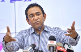 [File] Former President Abdulla Yameen has been convicted of bribery and money laundering