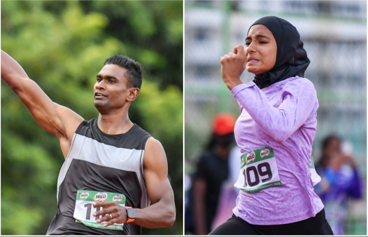 100 މީޓަރުގައި ސާއިދު އާއި ހިމްނާއަށް އެއްވަނަ