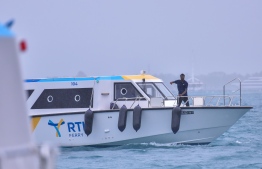 RTL Speed Ferry: seven routes are to be tested in Shaviyani atoll in the preliminary ferry services provided in the first week -- Photo: Fayaz Moosa / Mihaaru