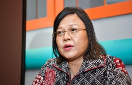 Indonesian Ambassador to Maldives Dewi Gustina Tobing in an exclusive interview with The Edition on Tuesday, August 30 2022, to discuss the bilateral relationship between Maldives and Indonesia -- Photo: Fayaz Moosa / Mihaaru