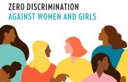 Poster released by United Nations on Zero Discrimination Day, to mobilize action to promote their equality and empowerment; UN experts are scheduled to visit the Maldives to assess the conditions of women and girls in the country  -- Photo: United Nations