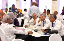 Minister Aslam at the 'Viavathi Raajje' conference--