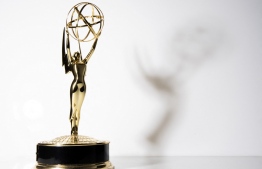 (FILES) In this file photo taken on September 16, 2021, the Emmy Trophy, in Los Angeles, California. - Hundreds entered, but only one can triumph: South Korea's "Squid Game" will make a play for Emmys history on September 12, 2022, as it aims to become the first foreign-language television show to win top honors for best drama.  (Photo by VALERIE MACON / AFP)