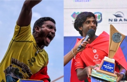 Ali Khushruwan (Kuda Ayya) (L) and Amin Umar Moosa (R); both athletes have climbed the IBC world rankings