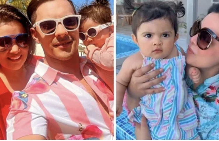 އިންޑިއާގެ ލަވަކިޔުންތެރިޔާ އަދިތުޔާ ނާރަޔަން އާއި އޭނާގެ އަނބިމީހާ އަދި ދަރިފުޅު.