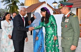 President Ibrahim Mohamed Solih and Defence Minister Mariya Ahmed Didi -- Photo: President's Office