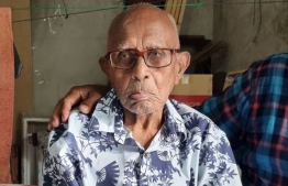 Mr. Ali Hussain, the oldest citizen in the Maldives right now--