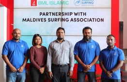 BML and Maldives Surfing Association officials -- BML