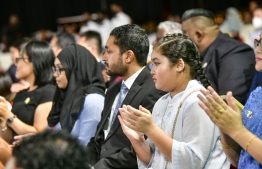 Some people that had attended the ceremony held to celebrate 50 years of diplomatic relations between Maldives and China -- Photo: Nishan Ali/ Mihaaru