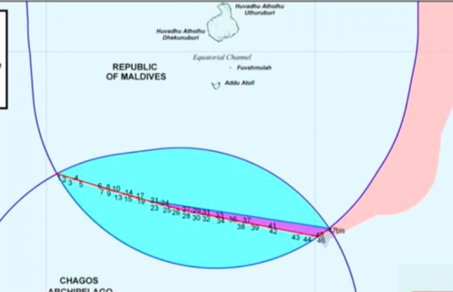 ރާއްޖެ އާއި މޮރިޝަސްއާ ދެމެދު އިމުގެ މައްސަލާގައި މިހާރު ހިލާފް އުފެދިފައި ވަނީ މި ޗާޓުގައި ދަނބު ކުލައިން ފާހަގަކޮށްފައިވާ ސަރަހައްދާ މެދު.
