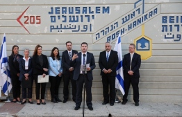 Israel's Energy Ministry Director General Lior Schillat delivers a statement at the border Rosh HaNikra crossing in northern Israel, known as Ras al-Naqura in Lebanon, following the signature of a maritime border deal between the two countries, on October 27, 2022. - Israel and Lebanon struck a US-brokered maritime border deal, the White House announced, paving the way for lucrative offshore gas extraction by the neighbors that remain technically at war. -- Photo: Jack Guez