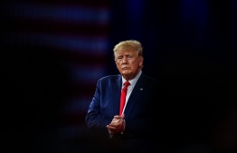 (FILES) In this file photo taken on February 26, 2022 former US President Donald Trump speaks at the Conservative Political Action Conference 2022 (CPAC) in Orlando, Florida. -- Photo: Chandan Khanna / AFP.