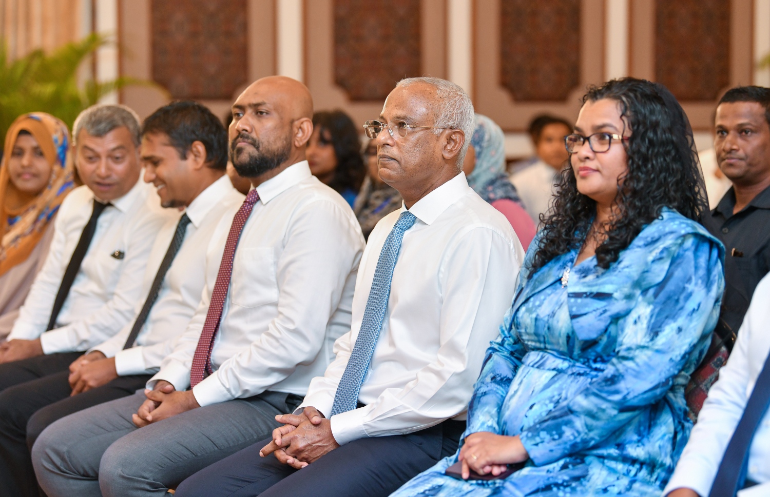 އެންޓި ކޮރަޕްޝަން ކޮންފަރެންސް 2022 ގައި ރައީސް އިބްރާހިމް މުހައްމަދު ސޯލިހް ބައިވެރިވެޑައިގަންނަވަނީ. -- ފޮޓޯ: ފަޔާޒު މޫސާ / މިހާރު
