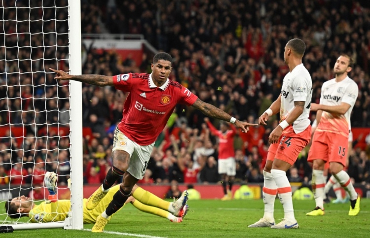 ރަޝްފޯޑްގެ 100 ވަނަ ގޯލާ އެކު ޔުނައިޓެޑް ކުރިއަށް