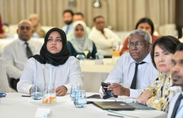 During the ceremony held to share World Bank's portfolio review with Ministry of Finance-- Photo: Nishan Ali | Mihaaru