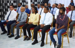 Minister Shauna and the officials who attended the ceremony -- Photo: Dhiraagu