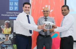 The program to increase the role of drones held in collaboration with Dhiraagu and UNDP -- Photo: Dhiraagu
