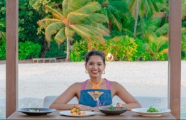 Chef Priyanka Naik in collaboration with W Maldives launches a pop up menu for guests at the resort --Photo: MMPRC