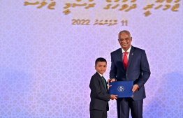 Aman Ahmed; the youngest person to achieve President's Special Medal for Quran memorization in 2022-- Photo: President's Office