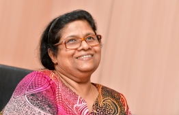 Ms. Aishath Noordeen has served in Bank of Maldives (BML) since its inception-- Photo: Nishan Ali 