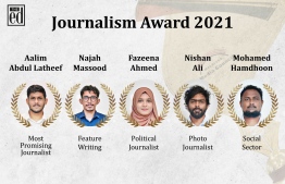 Award winning journalists from Mihaaru News