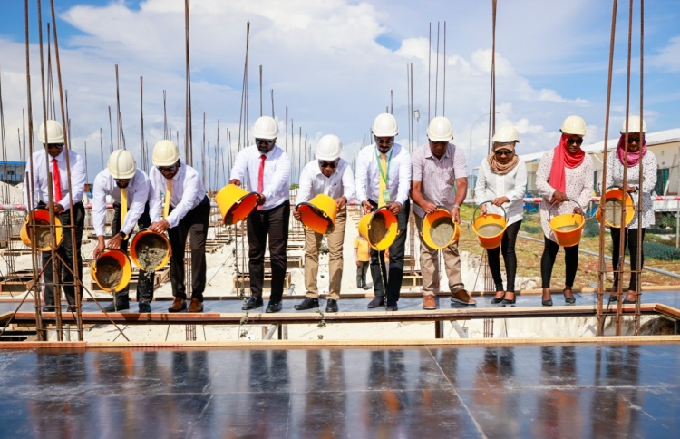 ދިއްދޫގައި އިމާރާތްކުރާ 75 ފްލެޓްގެ ބިންގާ އަޅައިފި