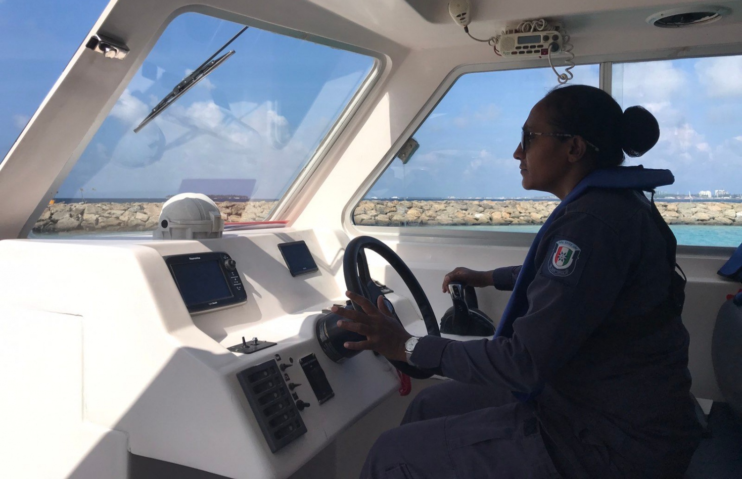 ފުލުހުންގެ ފުރަތަމަ އަންހެން ކައްޕި، ސީނިއާ ސާޖަންޓް ސަންފާ އިބްރާހިމް ދީދީ -- ފޮޓޯ: ޕޮލިސް މީޑިއާ