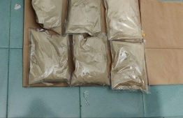 Drugs collected on Friday evening, November 18, 2022, by the Counter Narcotics Intelligence and Drugs Enforcement Unit --  Photo: Maldives Police Service
