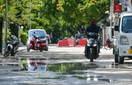 Ameenee Magu; one of the main roads in Male' City is currently under redevelopment -- a project carried out by Road Development Corporation (RDC)-- Photo: Fayaz Moosa | Mihaaru