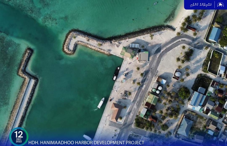 ހަނިމާދޫ ބަނދަރުގެ މަސައްކަތުގެ ބޮޑު ބައެއް ނިމިއްޖެ