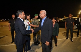 President Ibrahim Mohamed Solih (R) and Vice President Faisal Naseem (L) : Former MP Ahmed Nihan filed the case in the High Court to produce them as defense witnesses -- Photo: President's Office