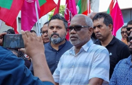 (FILE) Vice President of PNC Abdul Raheem Abdulla outside of court on December 25, 2022 -- Photo: Nishan Ali / Mihaaru