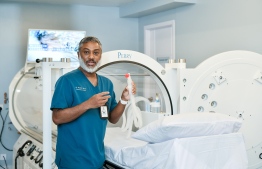 ADK opens the Hyperbaric Treatment Unit; the first-ever hospital in the Maldives to open Hyperbaric Oxygen Therapy (HBOT)-- Photo: Nishan Ali | Mihaaru