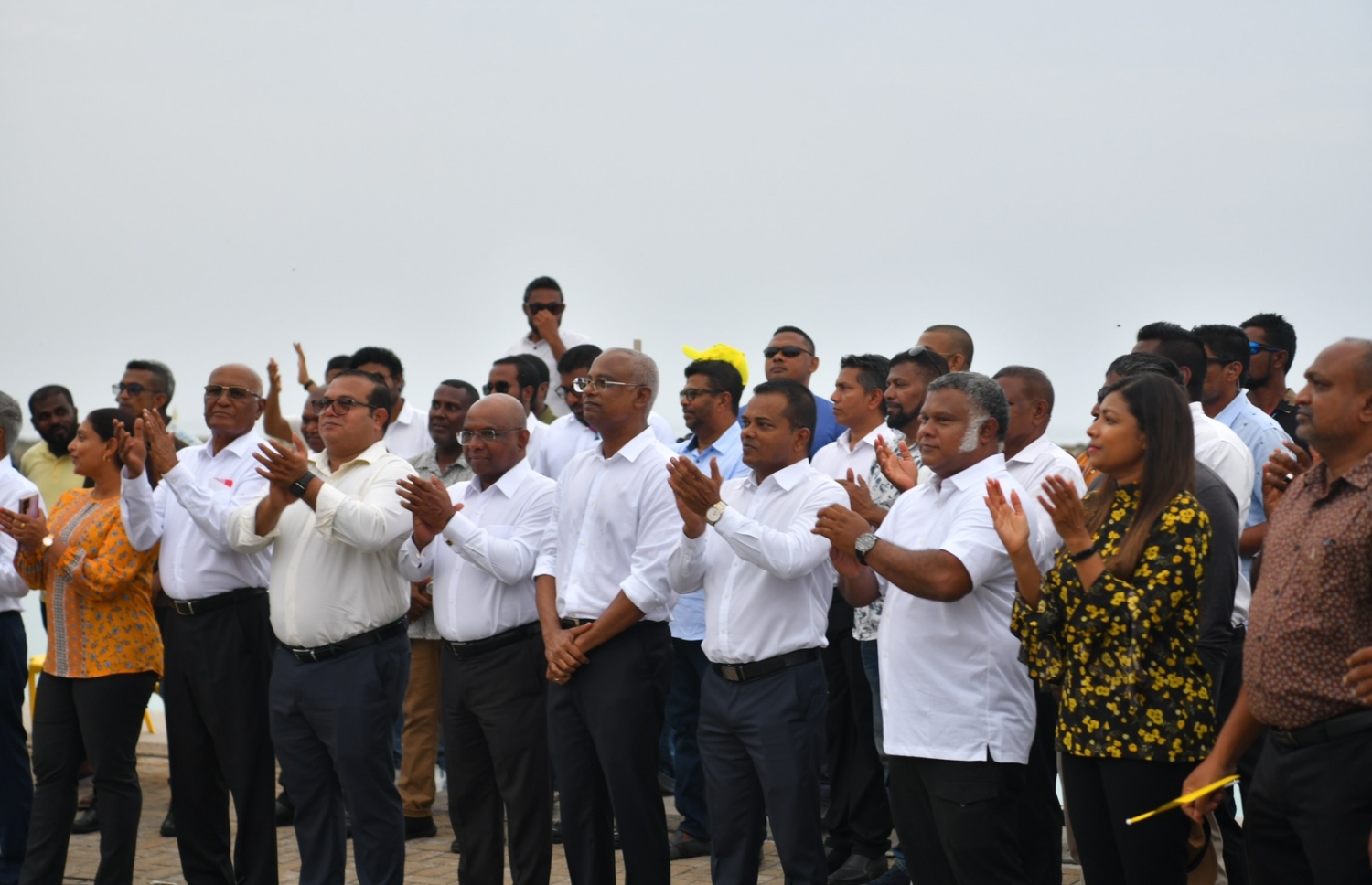 ރައީސް އިބްރާހިމް މުހައްމަދު ސޯލިހު މިއަދު އައްޑު އަށް ވަޑައިގަތުމުން މަރުހަބާ ކިޔަން ފޭދޫގައި ބޭއްވި ހަފުލާ