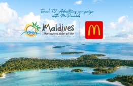 Promotional poster of MMPRC partnership with McDonald's-- Photo: Visit Maldives